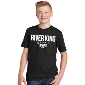 Clinton Baseball Youth Premium Short Sleeve Tee-Black