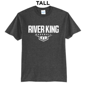 Clinton Baseball Tall Short Sleeve Tee-Dark Heather Grey