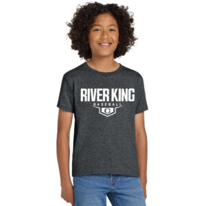 Clinton Baseball Youth Short Sleeve Tee-Dark Heather