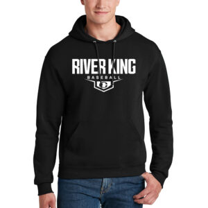 Clinton Baseball Unisex Fleece Hooded Sweatshirt-Black Heather