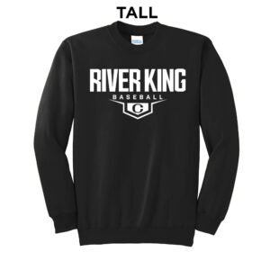 Clinton Baseball Tall Fleece Crewneck Sweatshirt-Black