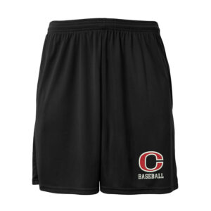 Clinton Baseball A4 Cooling Shorts with Pockets-Black