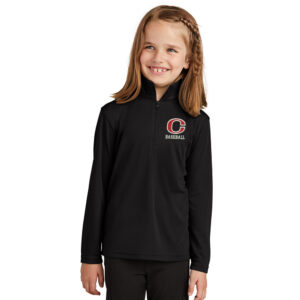 Clinton Baseball Sport-Tek YOUTH PosiCharge Competitor 1/4 Zip Pullover-Black