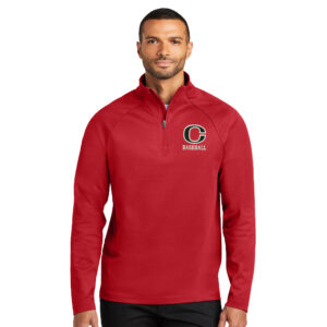 Clinton Baseball Port Authority C-FREE Cypress 1/4-Zip pullover Men-Rich Red