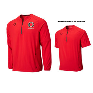 Clinton Baseball Evoshield Long sleeve BP Jacket with removable sleeves – Scarlet