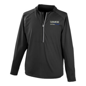Storm Softball Rawlings COLORSYNC Half-Zip Fleece pullover jacket-Black (S, L, XL)