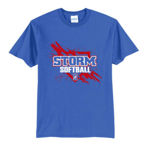 Storm Softball Unisex Short Sleeve Tee-Royal