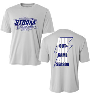 Storm Softball Adult Cooling Performance Tshirt  -Silver