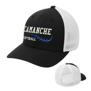 Storm Softball Port Authority Flexfit Mesh Back Cap-Black/White