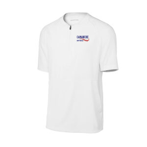 Storm Softball Sport-Tek Repeat 1/2-Zip Short Sleeve Jacket Men-White