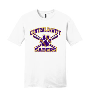 CD Baseball Unisex premium Short Sleeve Tee-White