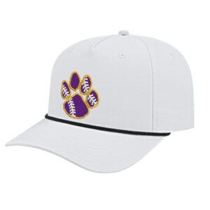 CD Baseball ICON performance rope golf cap-White/Black