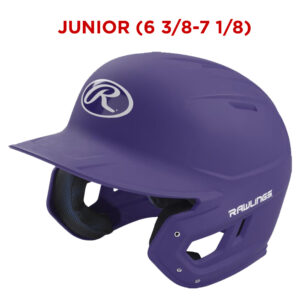 CD Baseball Rawlings Mach 1-Tone Matte Helmet-Junior (6 3/8-7 1/8)-Purple