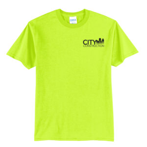 City Construction Unisex Short Sleeve Tee-Safety Green