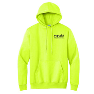 City Construction Unisex Ultimate Pullover hooded sweatshirt-Safety Green