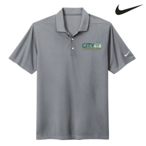 City Construction Nike Dri Fit Men Micro Pique 2.0 Polo-Cool Grey