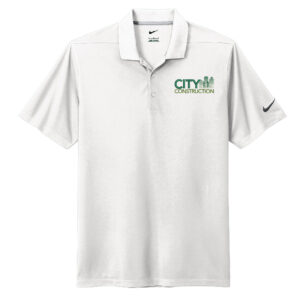 City Construction Nike Dri Fit Men Micro Pique 2.0 Polo-White