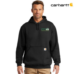 City Construction Carhartt Midweight Hooded Sweatshirt Adult-Black
