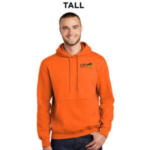 City Construction Tall Fleece Hooded Sweatshirt-Safety Orange