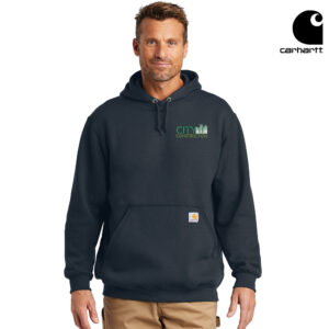 City Construction Carhartt Adult Midweight Hooded Sweatshirt-New Navy