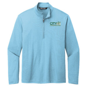 City Construction TravisMathew Coto Performance 1/4-Zip Men-Brilliant Blue Heather