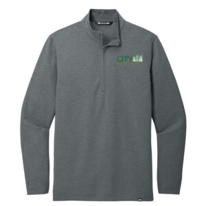 City Construction TravisMathew Coveside 1/4-Zip Men-Dark Grey Heather