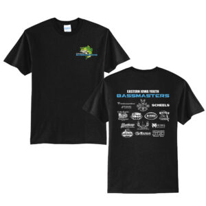 Eastern Bassmasters Unisex Short Sleeve Tee-Black