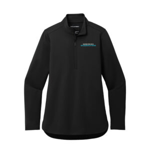 Eastern Bassmasters Port Authority Ladies C-FREE Double Knit 1/4-Zip-Deep Black