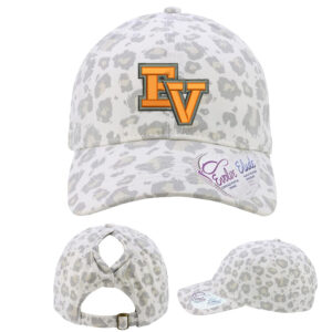 EV Little League Infinity Her Women’s Garment-Washed Fashion Print Cap – Snow Leopard