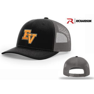 EV Little League Richardson Pro Mesh Adjustable Trucker Cap Split-Black/Charcoal