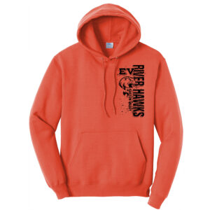 EV Little League Unisex Fleece Hooded Sweatshirt-Orange