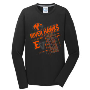 EV Little League Men  Long Sleeve Essential Blended Performance Tee-Black