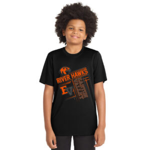 EV Little League Sport-Tek YOUTH Posi-UV short Sleeve Tee-Black