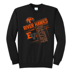 EV Little League Unisex Core Fleece Crewneck Sweatshirt-Black
