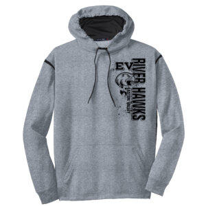 EV Little League Sport-Tek Tech Fleece Hooded Sweatshirt Men-Heather Black