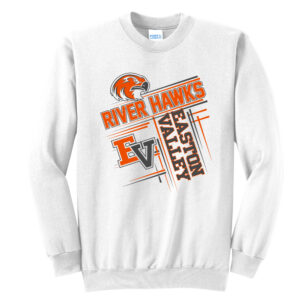 EV Little League Unisex Fleece Crewneck Sweatshirt-White