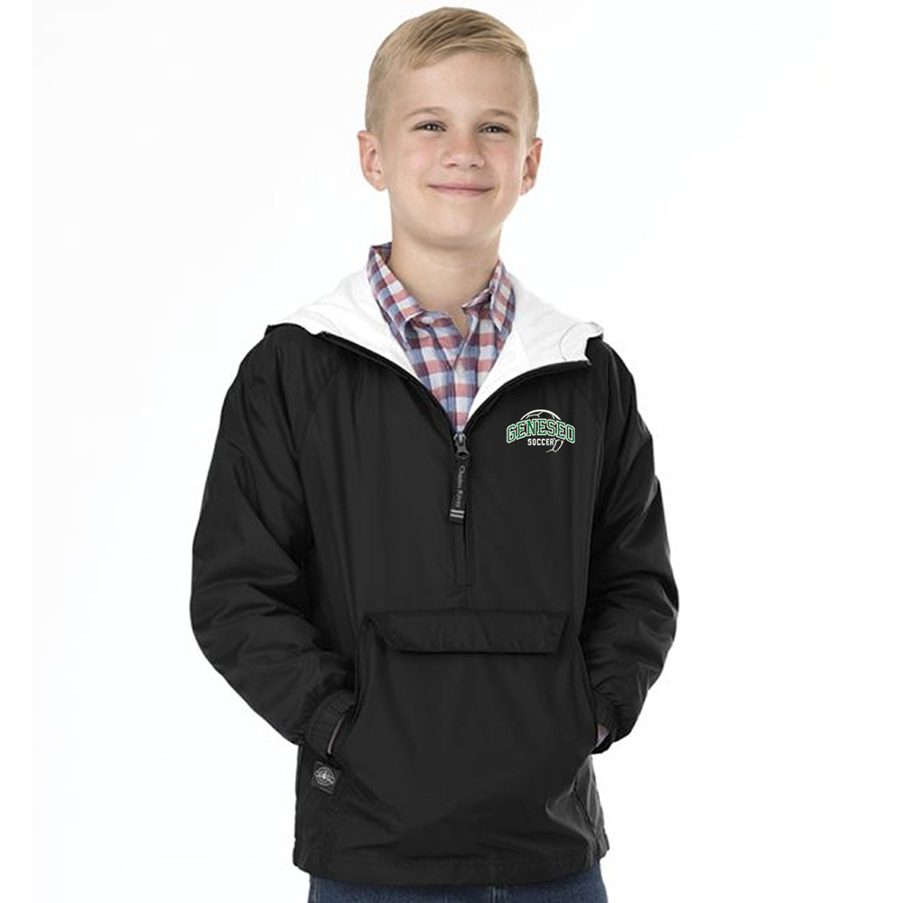 Geneseo Soccer Charles River Youth Classic Solid Pullover-Black