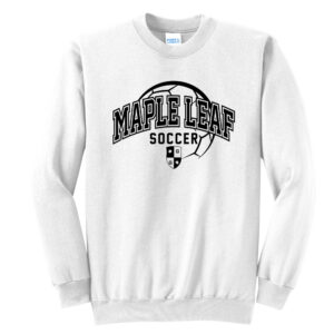 Geneseo Soccer Unisex Fleece Crewneck Sweatshirt-White