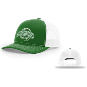 Geneseo Soccer Richardson Pro Crown Mesh Back Adjustable back cap Split-Kelly/White