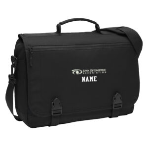 Iowa Optometric Association Port Authority Messenger Briefcase-Black