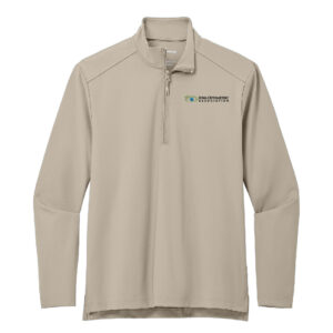 Iowa Optometric Association Port Authority Men C-FREE Double Knit 1/4-Zip-Sahara