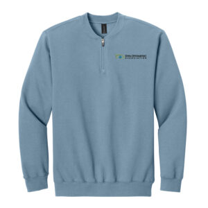 Iowa Optometric Association Gildan Softstyle Midweight Fleece 1/4-Zip Unisex-Stone Blue