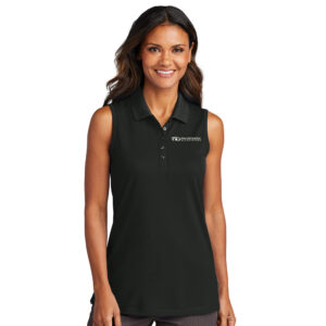 Iowa Optometric Association Port Authority Ladies Dry Zone UV Micro-Mesh Sleeveless Polo-Black