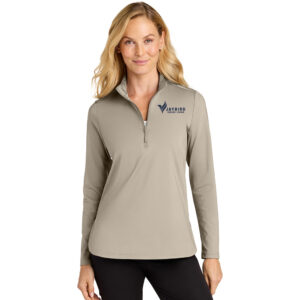 Jaybird Port Authority Ladies C-FREE Double Knit 1/4-Zip-Sahara