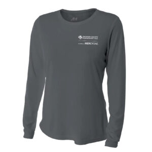 Jackson County Health A4 Women’s Cooling Performance Long Sleeve Tee-Graphite
