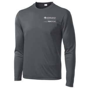 Jackson County Health Sport-Tek Men – Long Sleeve Competitor Tee-Iron Grey