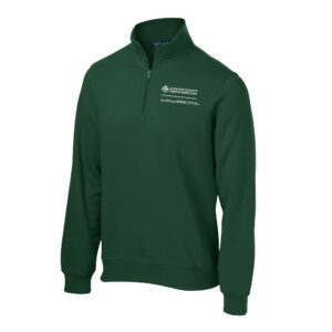 Jackson County Health Sport-Tek Men 1/4-Zip Sweatshirt-Forest Green