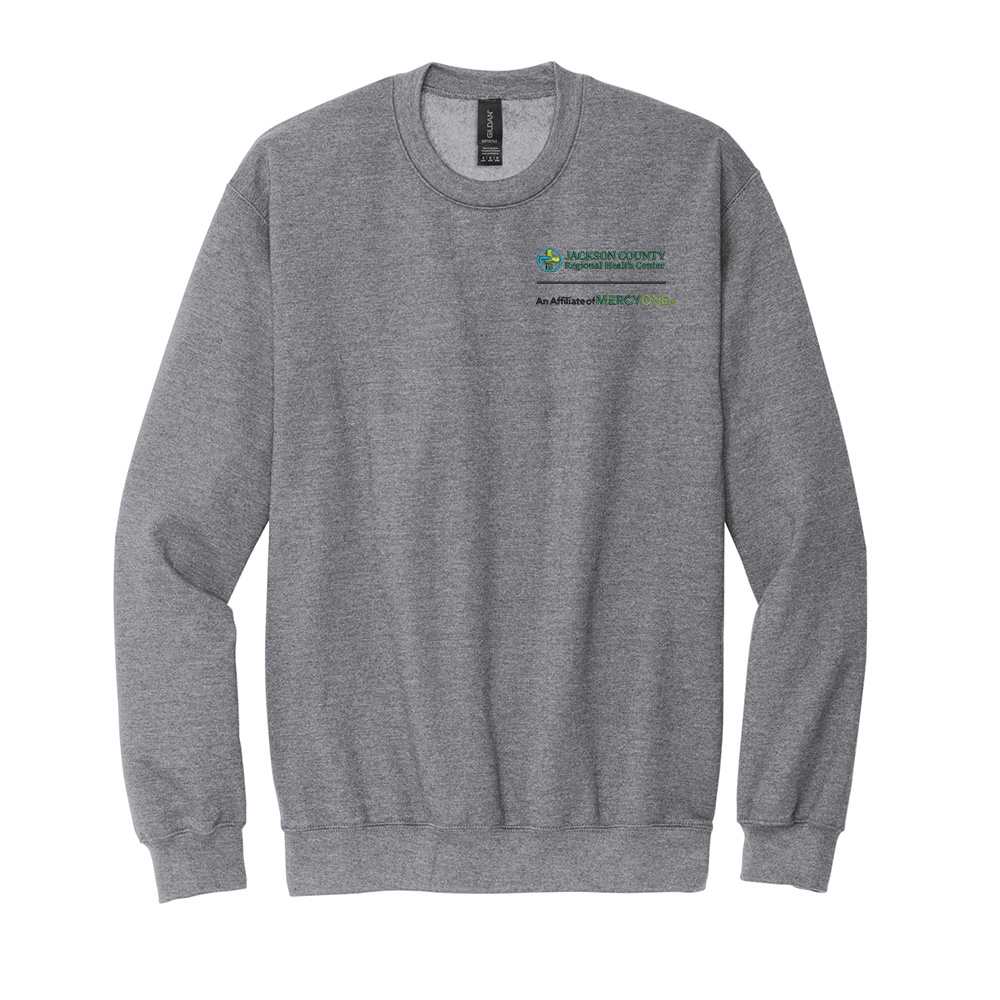 Jackson County Health Gildan Unisex Softstyle Crewneck Sweatshirt-Sport Grey
