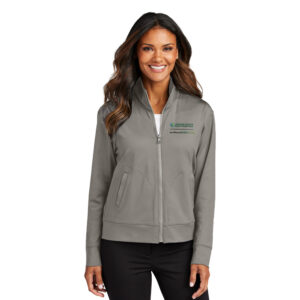 Jackson County Health Port Authority Women’s C-FREE Double Knit Full-Zip-Smoke Grey