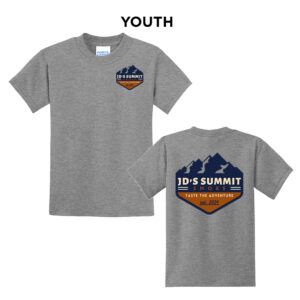 JDs Summit Smoke Youth Short Sleeve Tee-Athletic Heather